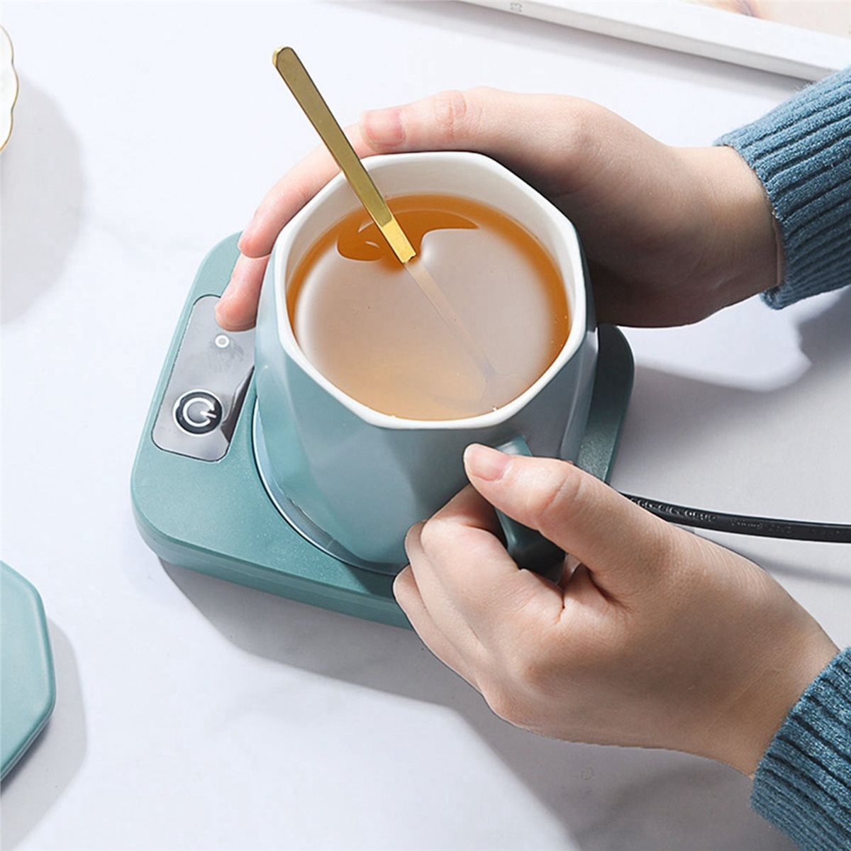 Coffee Tea With Milk - [Promocje] Podgrzewacz do kubków, podkładka grzewcza