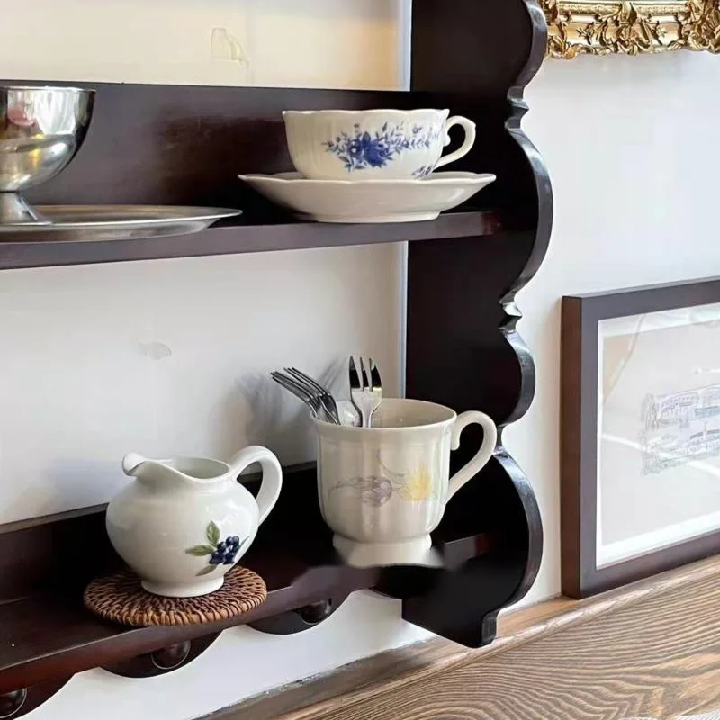 Półka ścienna w stylu retro z  – Coffee Tea Images recenzja i cena